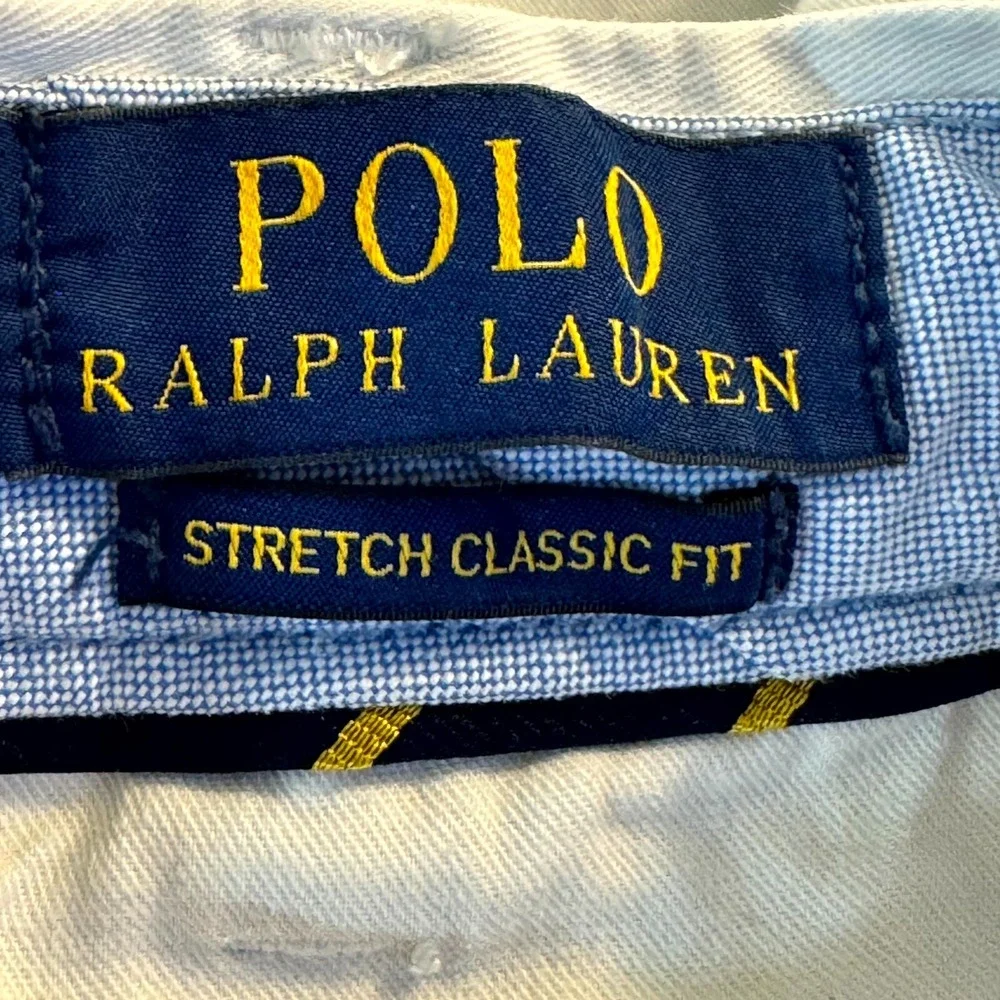 Polo Ralph Lauren Men's Chino Shorts 36 Ivory Cotton Stretch Classic Fit M1887 - Picture 9 of 9